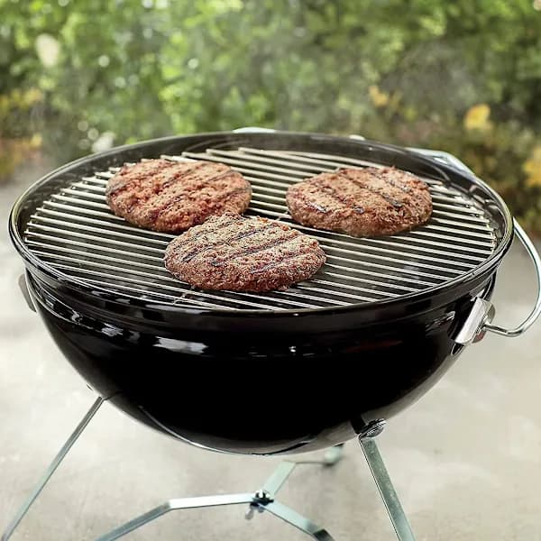 Rund BBQ Grillrist i Rustfrit Stål Erstatningsrist til Kuglegrill Sølv 35 x 35 cm