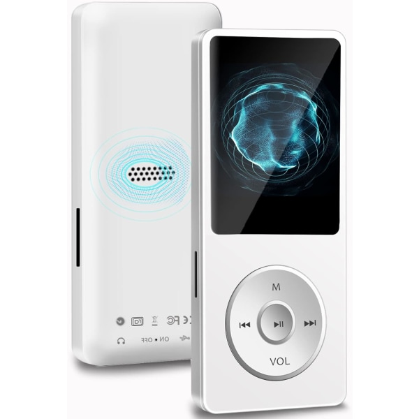 32 Gt:n MP3-soitin Bluetooth 4.2:lla, minimusiikkisoitin sisäänrakennetulla HD-kaiuttimella, FM-radio, ääninauhuri, HiFi-ääni
