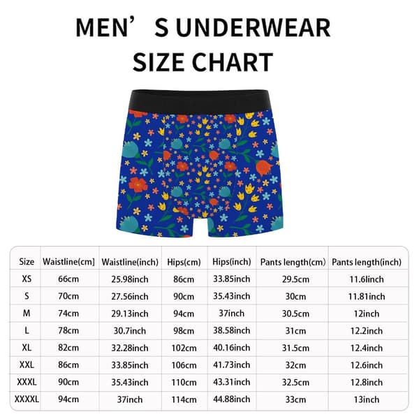 Stilfulde grafiske herre-boxerbriefs, åndbart stretch-undertøj, perfekt til afslappede dage og fest M