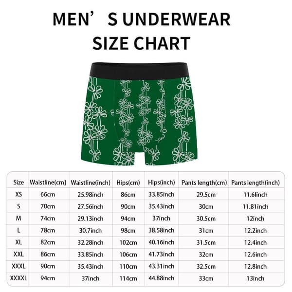 Søde mønstrede boxershorts til mænd, letvægts åndbart undertøj, ideelt til hverdagsbrug og som gave L