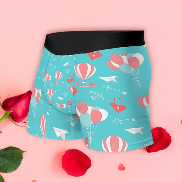 Herre Mode Print Boxer Briefs Komfortabel Pasform Undertøj Perfekt til Fester & Afslappet Brug S