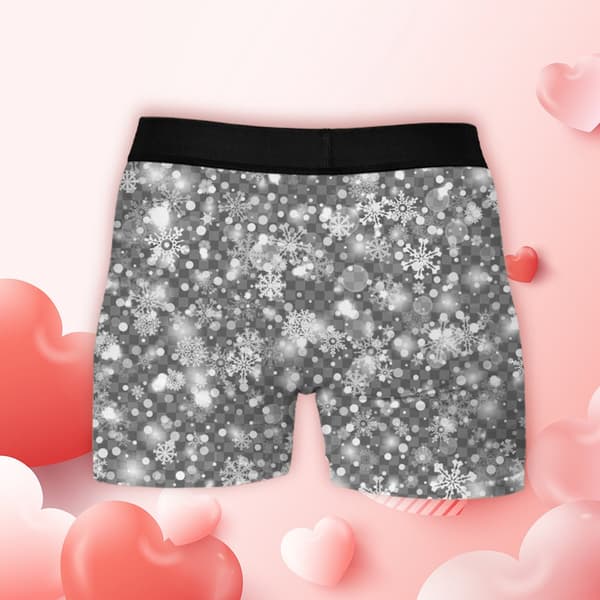 Julesnefnug Herre Boxer Briefs Hurtigtørrende Strækbart Undertøj Perfekt til Valentinsdag M