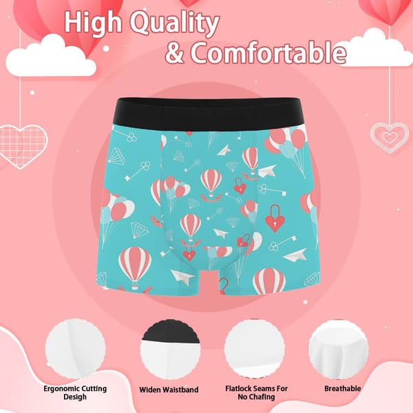 Herre Mode Print Boxer Briefs Komfortabel Pasform Undertøj Perfekt til Fester & Afslappet Brug S