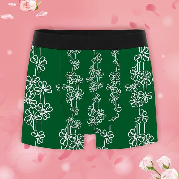 Søde mønstrede boxershorts til mænd, letvægts åndbart undertøj, ideelt til hverdagsbrug og som gave M