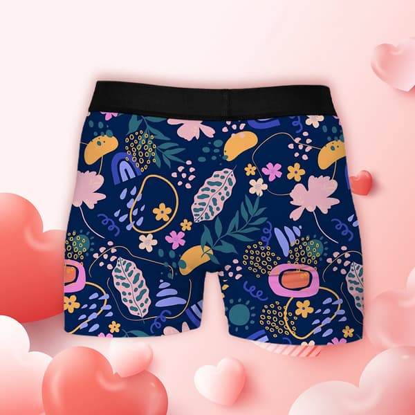 Mønstrede Herre Boxer Briefs Åndbart Stretch Undertøj Perfekt til Hverdag & Feriebrug S