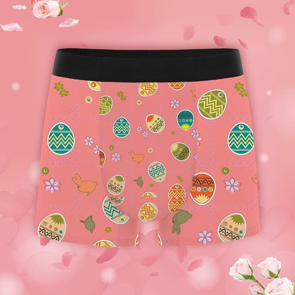 Herre Vibrant Print Boxer Briefs Blødt Åndbart Undertøj Ideelt til Feriefester & Brug L