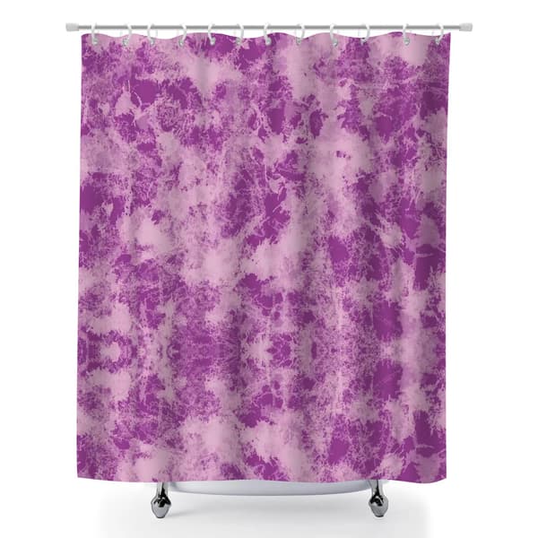 Tie Dye Vattentätt Duschdraperi, 180x180cm Skrynkelfritt Duschdraperifoder med Tyngd i Botten för Enkel Badrumsrengöring 180x180cm