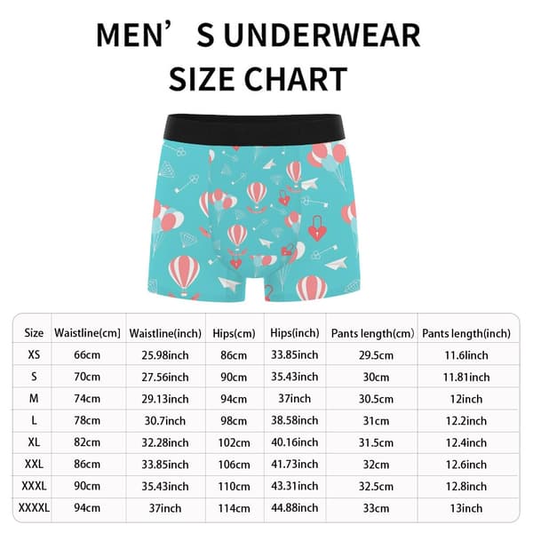 Herre Mode Print Boxer Briefs Komfortabel Pasform Undertøj Perfekt til Fester & Afslappet Brug S