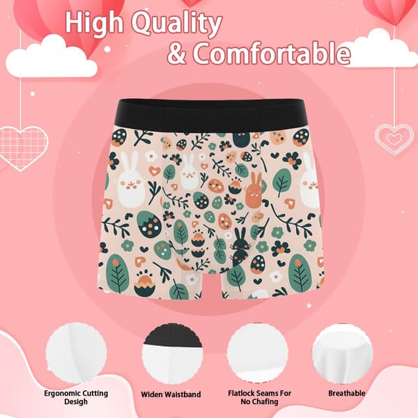 Herre Mode Print Boxer Briefs Åndbart Stræk Undertøj Perfekt til Afslapning & Festdage L