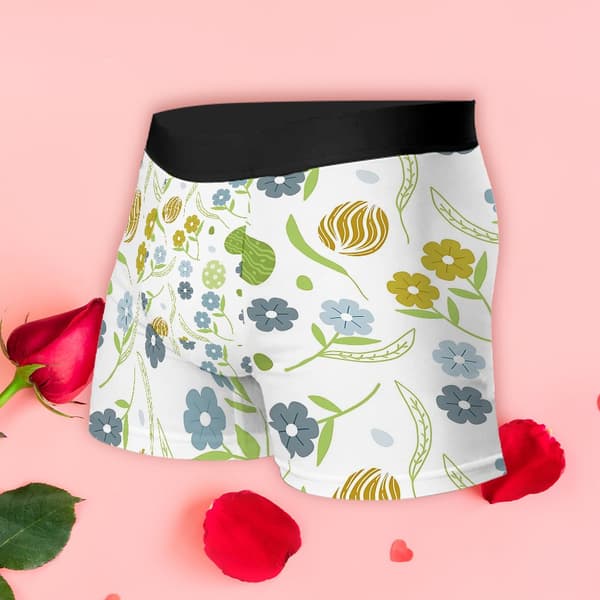 Chica tryckta boxershorts för män, lättvikts stretchunderkläder, idealiska för alla hjärtans dag och vardagsbruk M