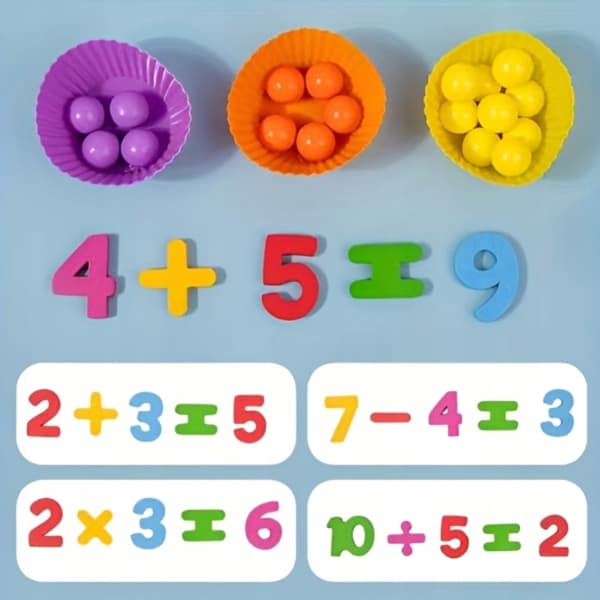 Interaktiv Montessori Læringssæt Til Tal Og Matematik