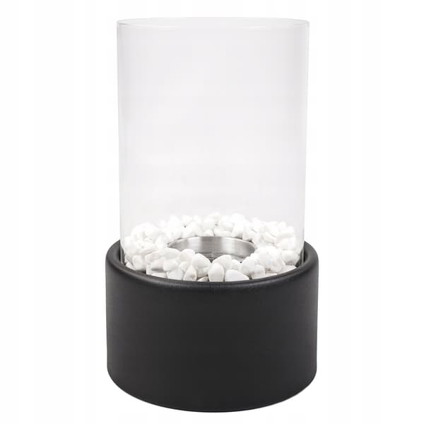 Dekorativ Bioetanol Eldstad Glasstenar Rökfri 26,5cm