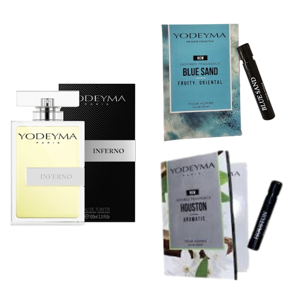 Yodeyma Inferno Eau De Parfum For Men 100Ml + 2 Prøver