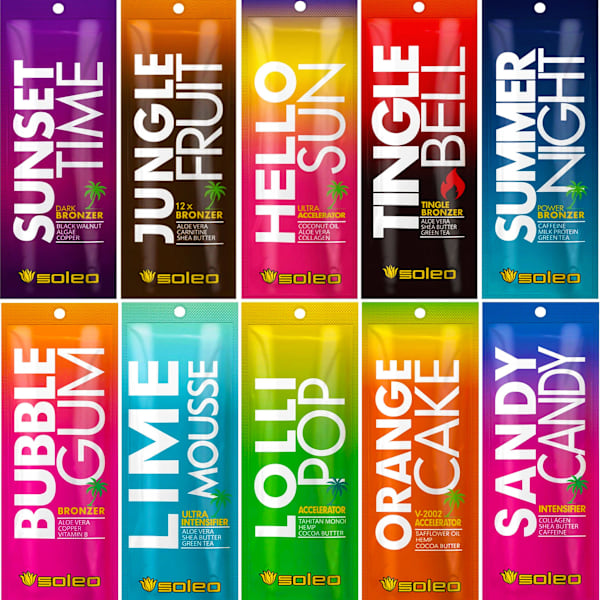 Soleo Basic Tanning Sachet Sæt Bronzere Accelerators 10 stk.