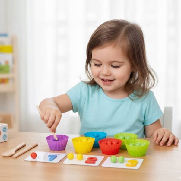 Interaktiv Montessori Læringssæt Til Tal Og Matematik