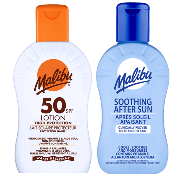 Malibu Spf50 Lotion 100Ml + After Sun Lotion 100Ml