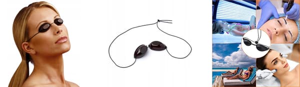Igoggles Skyddsglasögon För Solarium Uva/Uvb Med Elastiskt Band – 3-Pack