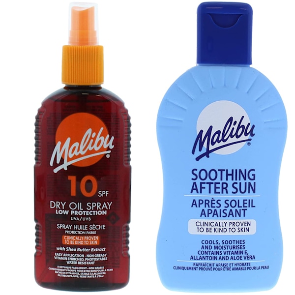 Malibu Spf10 Bronzing Oil 200Ml + After Sun Balm 200Ml