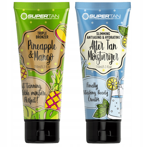 Pineapple Mango Triple Bronzer & After Tan - Supertan Tuotesetti