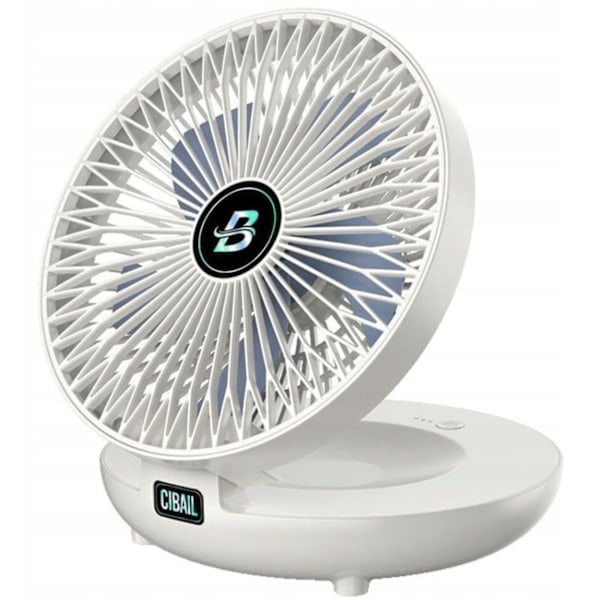Bærbar Mini Ventilator Aircolio – Stille Og Trådløs, 5 Hastighedsniveauer, Usb-Opladning