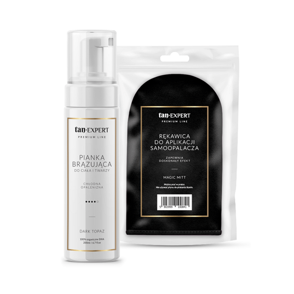 Tanexpert Dark Topaz Selvbrunerskum + Handske