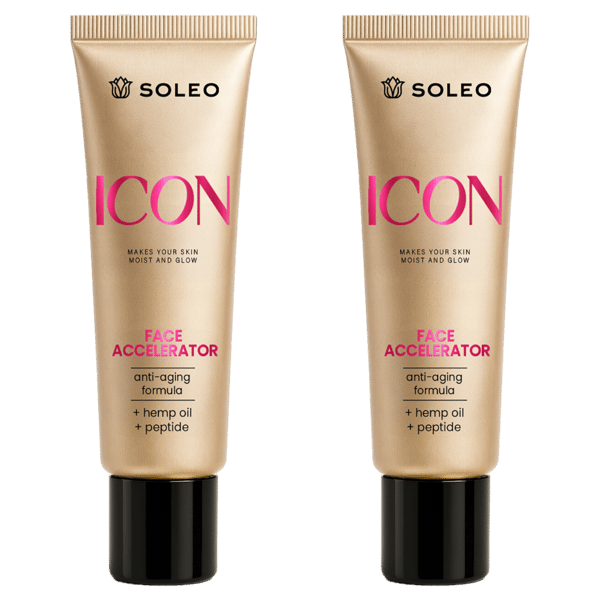 Set 2X Solningsaccelerator För Ansiktet Soleo Icon Face Accelerator 30 Ml