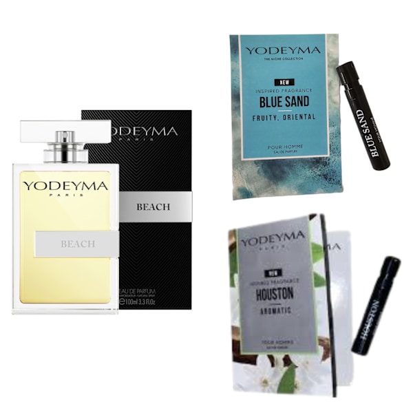 Yodeyma Beach Eau De Parfum For Men 100Ml + 2 Prøver