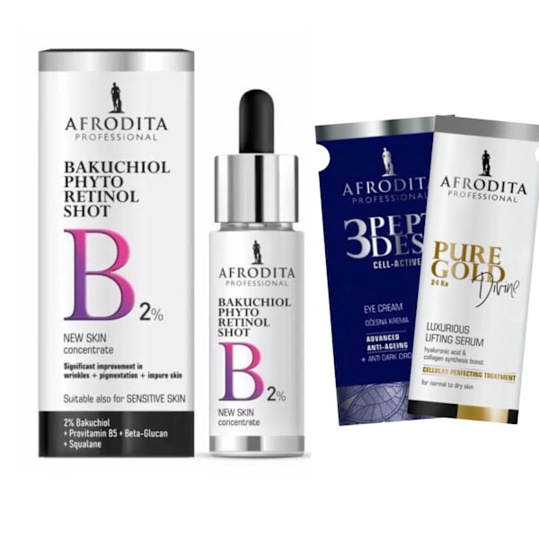 Afrodita Bakuchiol Phyto Retinol Shot + 2 Prover