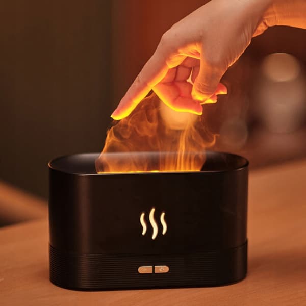 Flammeeffekt Luftfugter Aroma Diffuser USB Stille 180ml