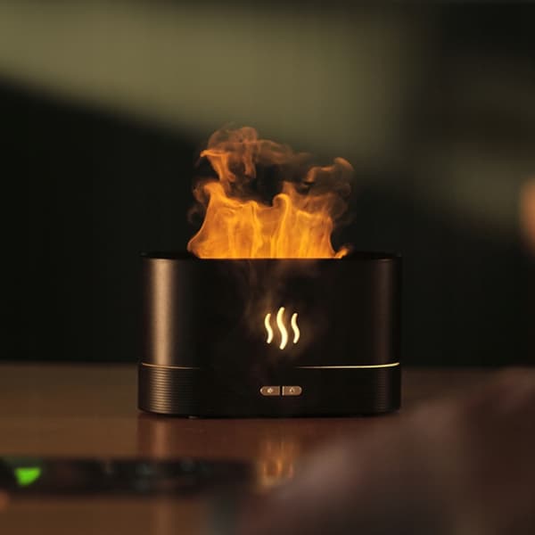 Flammeeffekt Luftfugter Aroma Diffuser USB Stille 180ml