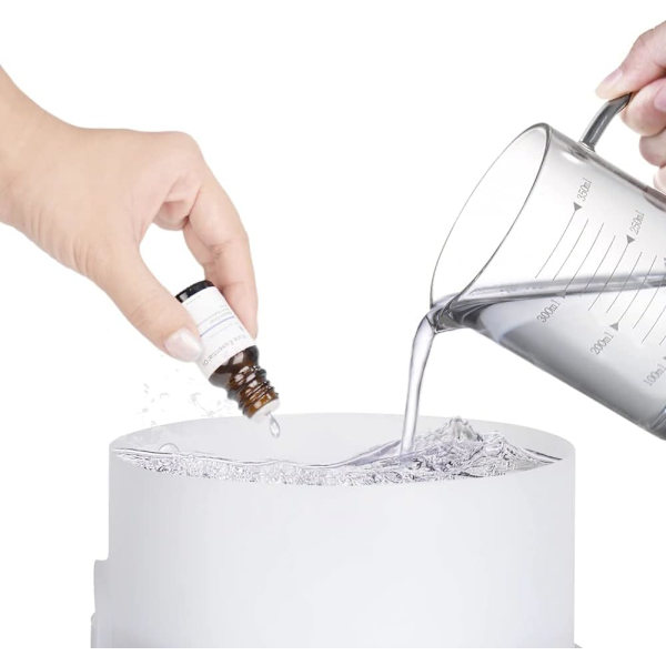 Luftfugter Aroma Diffuser 300ml LED Natlampe 6 Olier Sæt Hjem