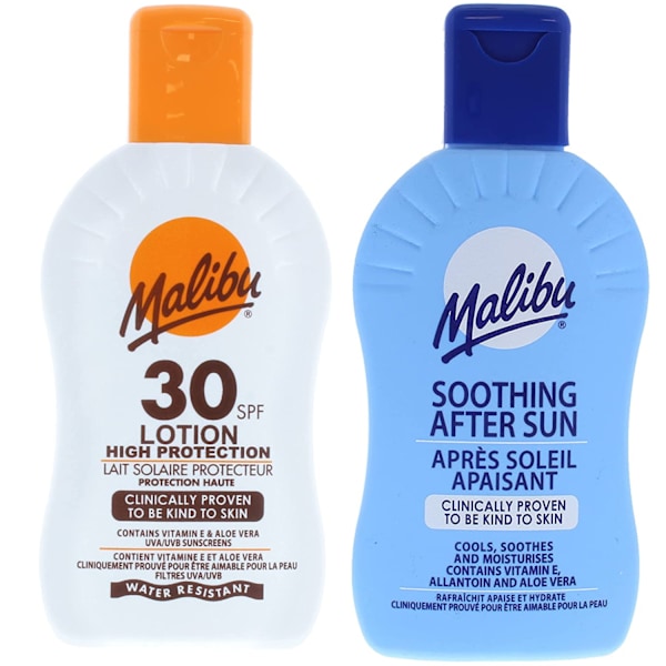 Malibu Spf30 Vandfast Lotion 200Ml + After Sun Lotion 200Ml