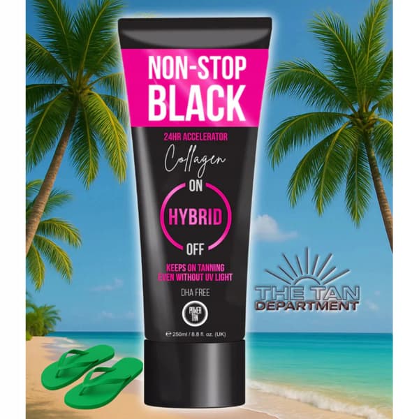 Power Tan Non Stop Black Collagen Accelerator Solbränningsaccelerator 250 Ml