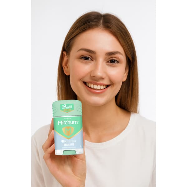 Mitchum Kvinder Duftfri Antiperspirant Stick Til Følsom Hud 41G