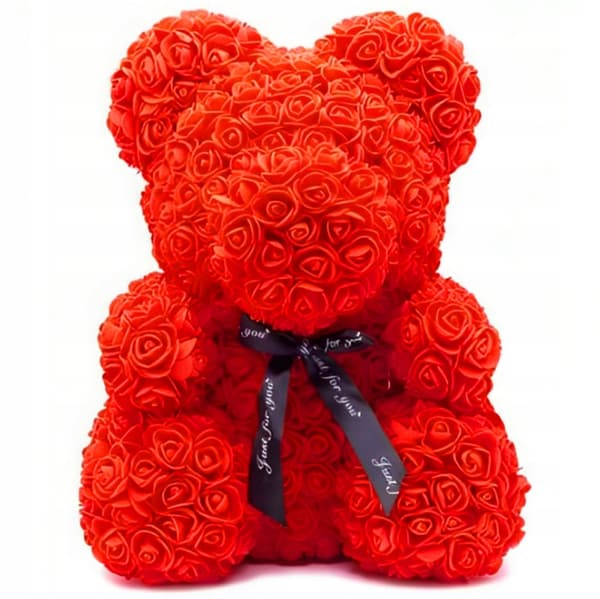 Luksuriøs Roseteddy 25 Cm - Unik Gave Til Enhver Anledning