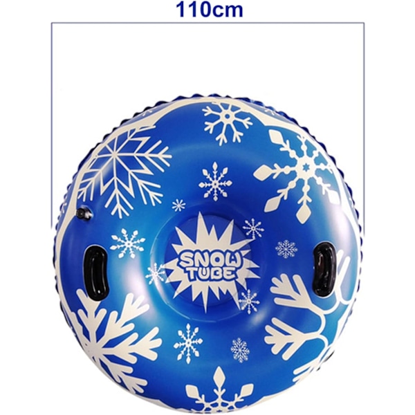 Slæde Slæde Oppustelige Hjul Snedæk Ponton 110X30Cm Blå Vinter