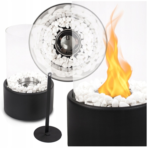 Dekorative Bioethanol Pejs Glassten Røgfri 26,5 cm