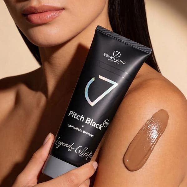 7suns Pitch Black Immediate Bronzer Mörk Solkräm 250ml