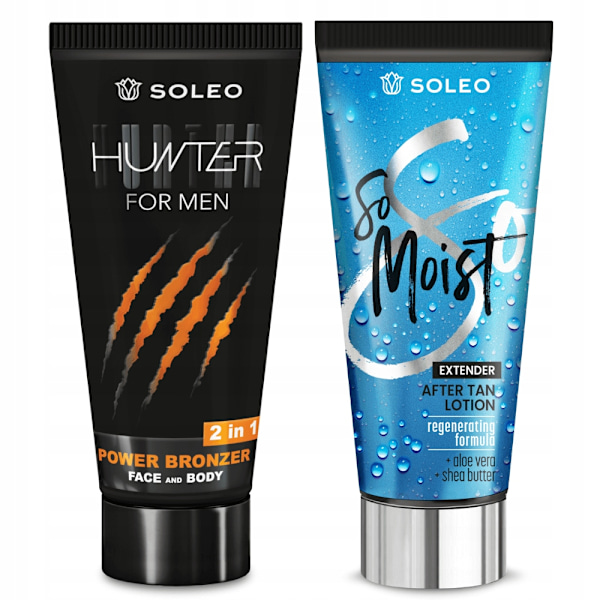 Soleo Hunter 150Ml Bronzer Dla Mężczyzn + Balsam Po Opalaniu 150Ml