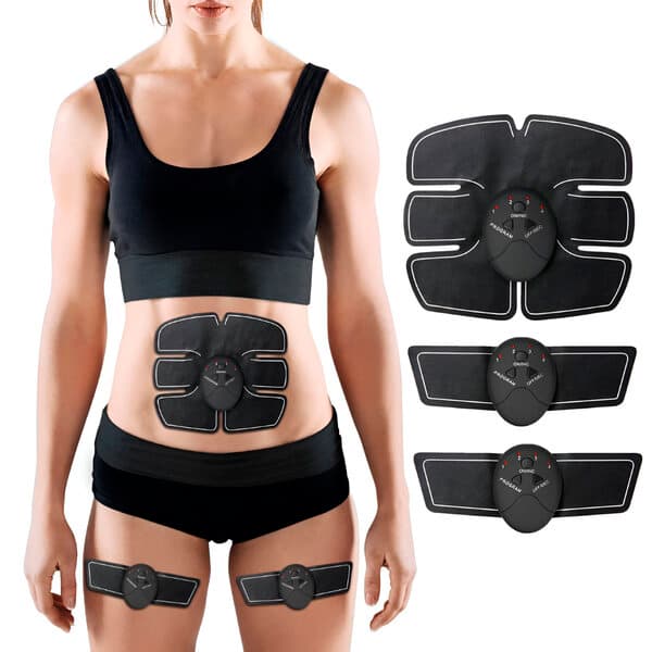 EMS Muskelstimulator Sixpack Sæt Mave Arme Ben Krops Toner