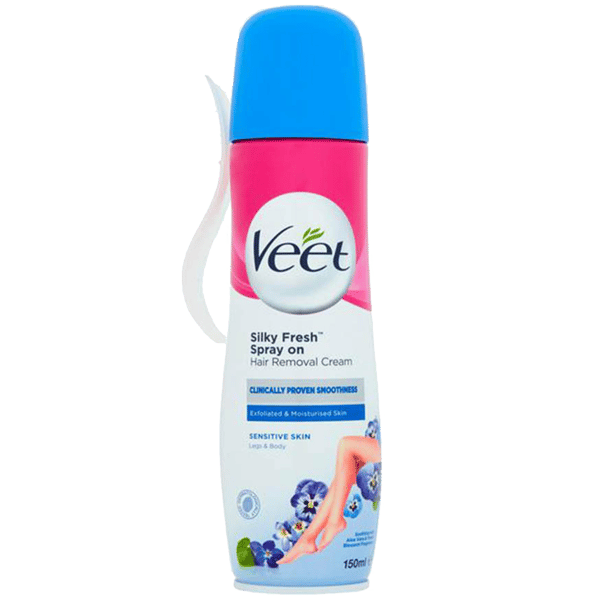 Veet Hårfjerningscreme Spray Til Følsom Hud 150Ml