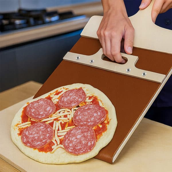 Pizzaspade Trä Eco För Pizza Bröd Skjutbar Skyffel Bricka Kvadratisk