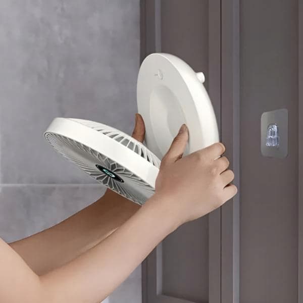 Mini bærbar ventilator foldbar USB 5 hastigheder 10 timers batteri