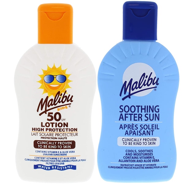 Malibu Protective Balm For Children Spf50 200Ml + After Sun Balm 200Ml