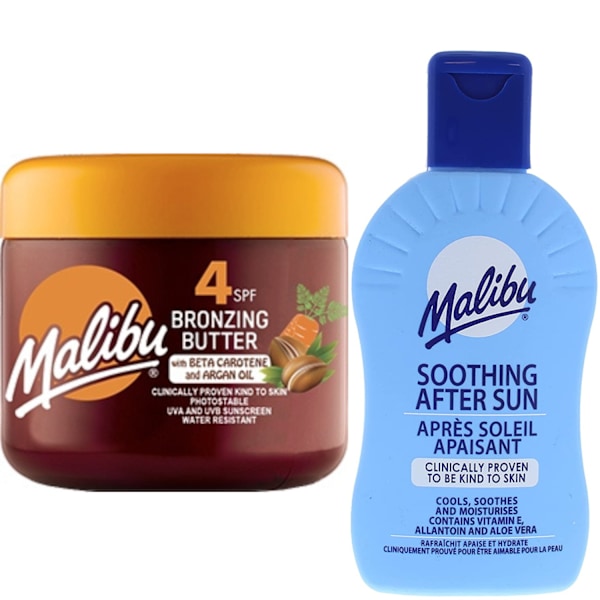 Malibu Tanning Accelerator Spf4 + After-Sun Balm 200Ml