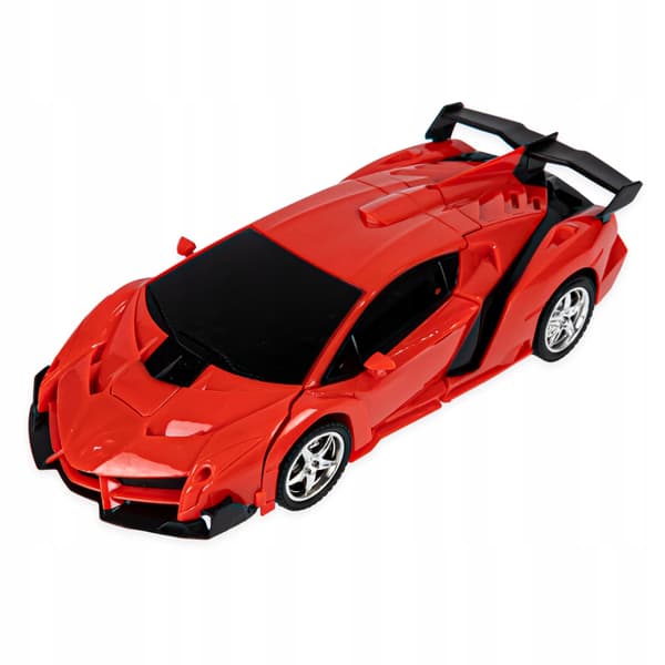 RC Robotbil 2i1 Transformer Drift Lys Lyde 360 Rød