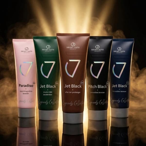 7suns Pitch Black Immediate Bronzer Mörk Solkräm 250ml