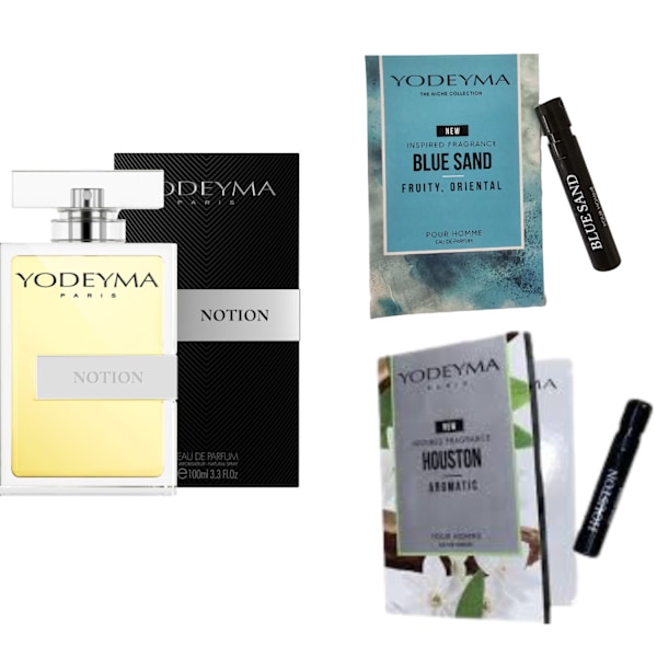 Yodeyma Notion Eau De Parfum For Men 100Ml + 2 Prøver