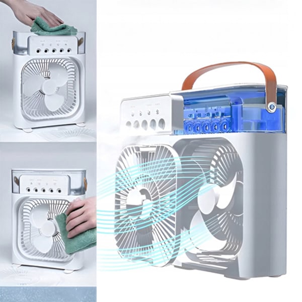 Frioza Bärbar Klimatanläggning 5-i-1 med USB och Aromaterapi