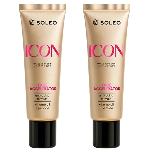 Set 2X Solningsaccelerator För Ansiktet Soleo Icon Face Accelerator 30 Ml